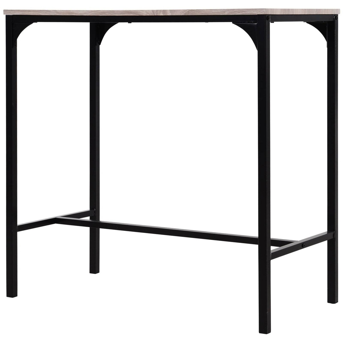 Industrial Counter Height 3-Piece Dining Set - Black - Rectangular J86070