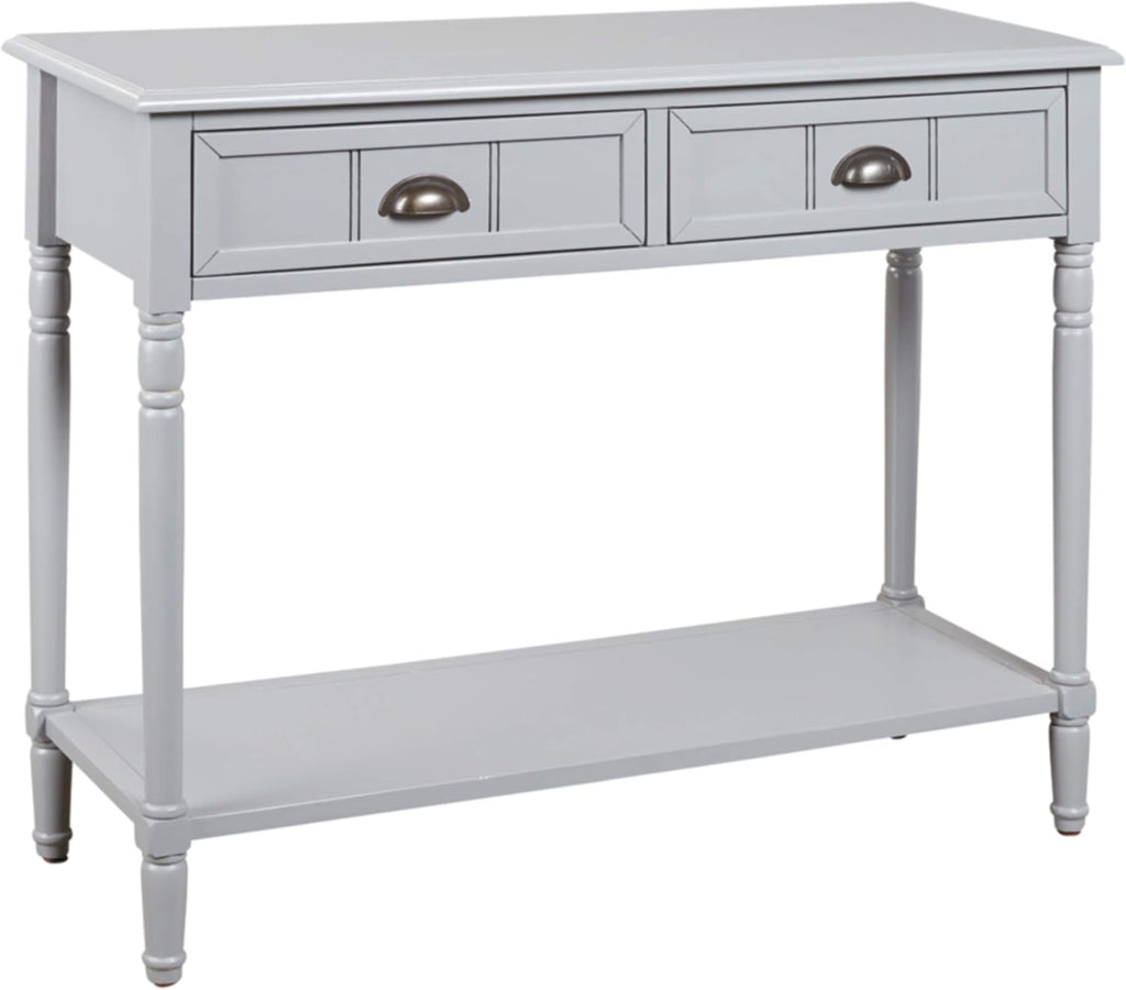 White 2 Drawer Console Sofa Table X863
