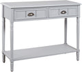 White 2 Drawer Console Sofa Table X863