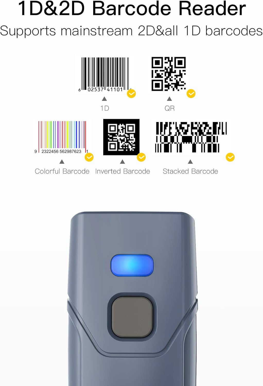 2D Bluetooth Barcode Scanner Q8919