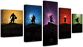 5 Panel Canvas Print Wall Art V13504