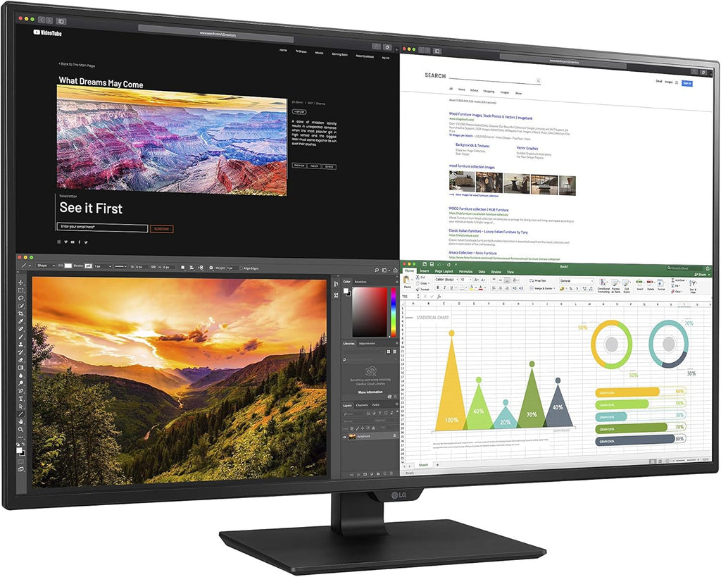 43 Inch UHD IPS Display with USB Type-C and HDR10 U221