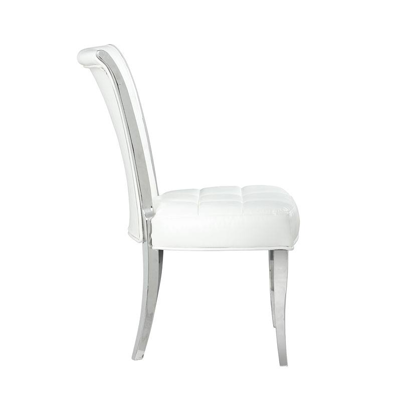 White Tufted Side Chair, Set of 2 T478033