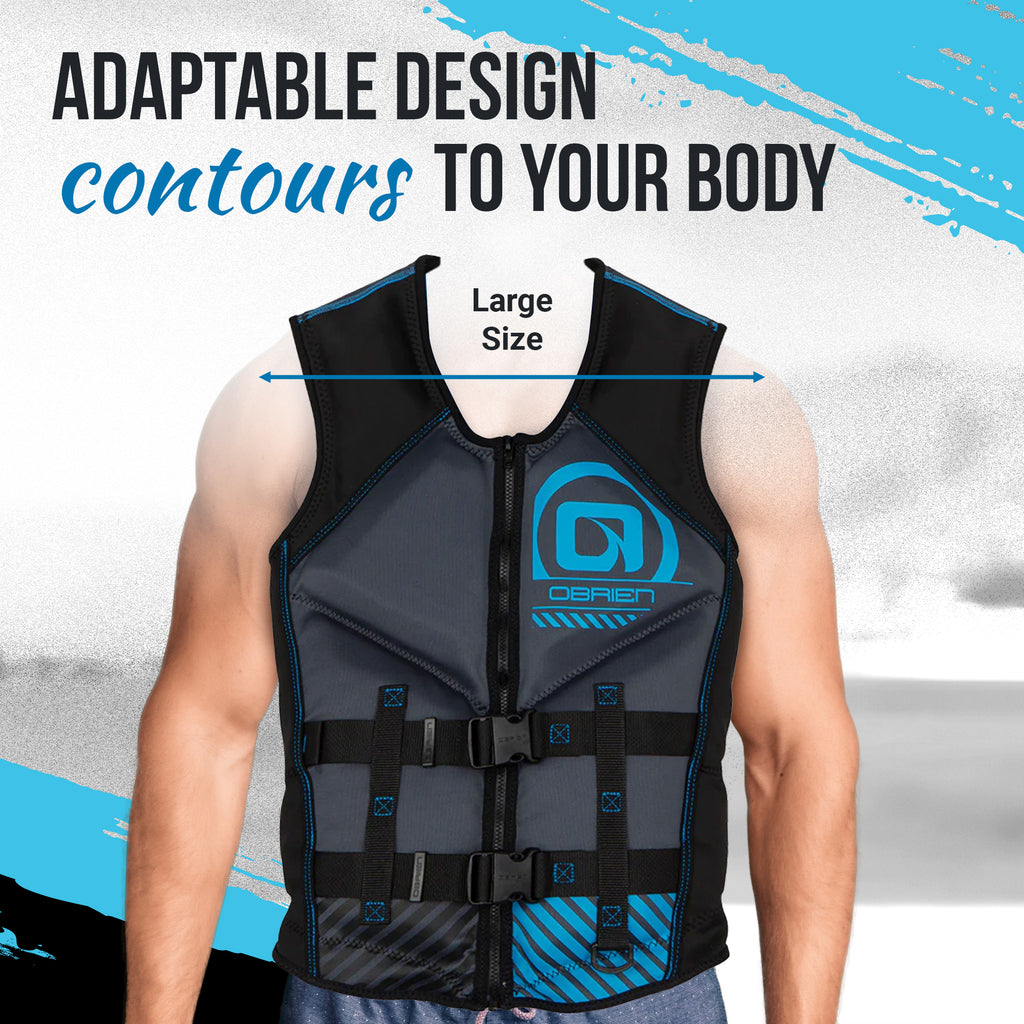 Men's Recon Life Jacket with Split Back Panel, Blue V29886