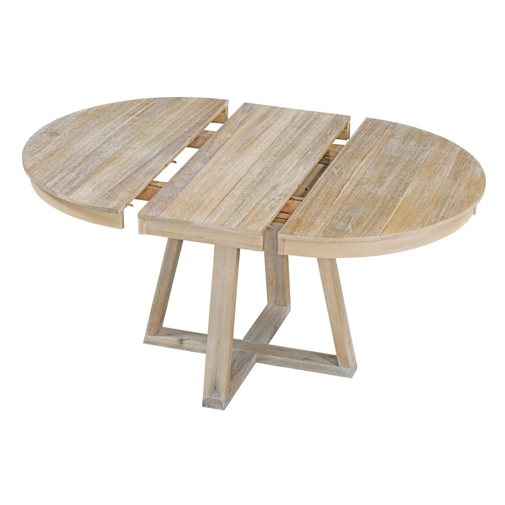 5-Piece Round Dining Set with 4 Upholstered Chairs V8559