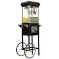 Black/Silver 8oz Popcorn Machine with Cart S189048