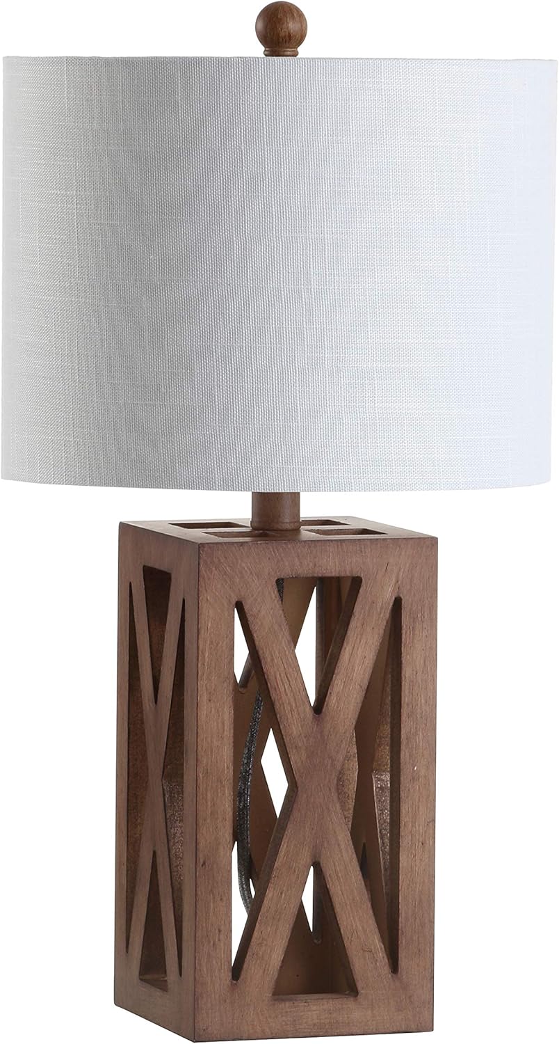 Brown Wood LED Lamp B623333