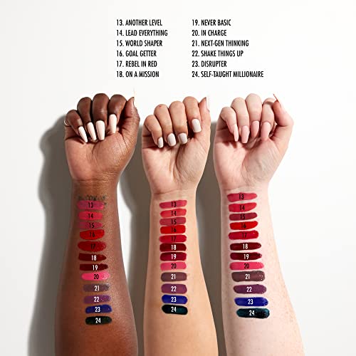 Long-Lasting Liquid Lipstick with Clear Lip Gloss - Rebel In Red (Warm Red) V711553