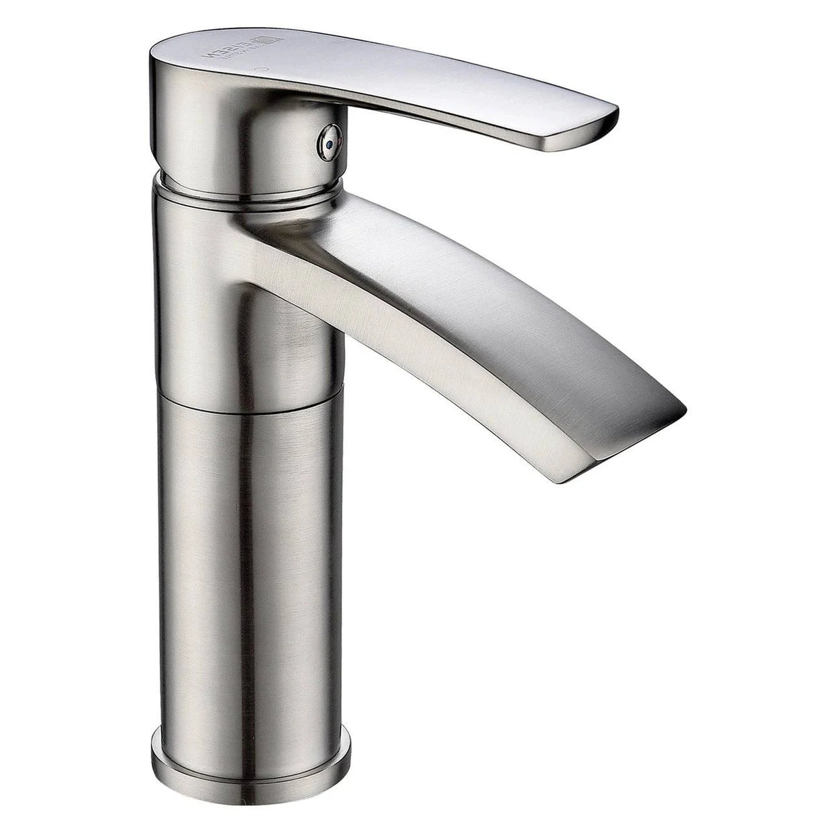 Brushed Nickel Single Hole Bathroom Sink Faucet with Swivel Spout B482