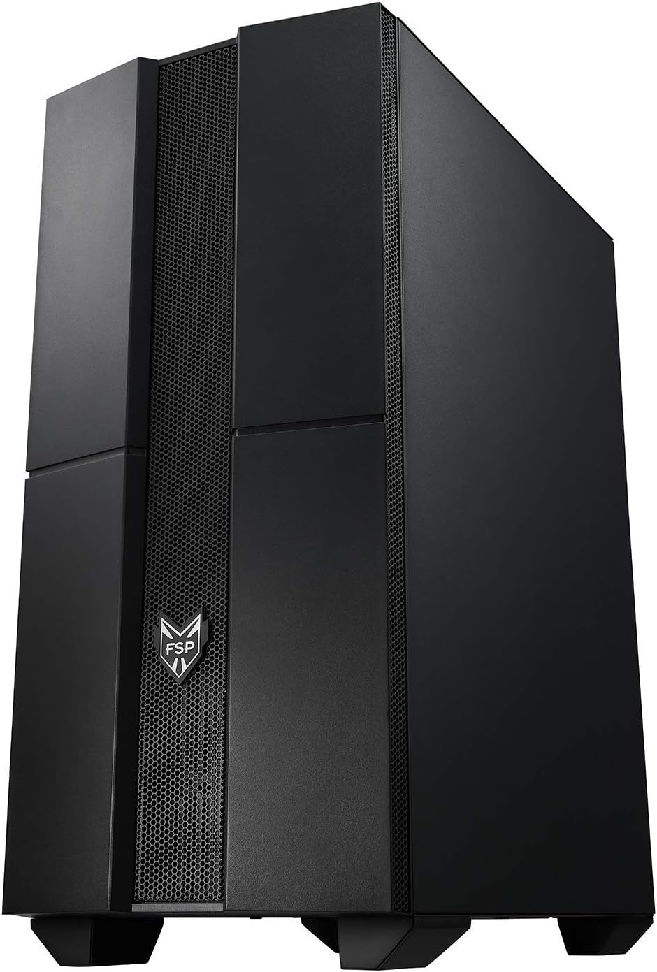 ATX Mid Tower PC Gaming Case with Tempered Glass Side Panel W632941