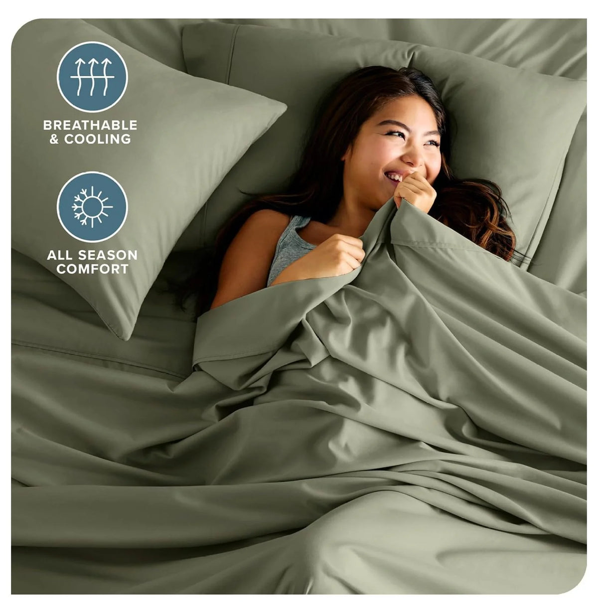 Split King 5 Piece Microfiber Bed Sheet Set with Deep Pockets L8071