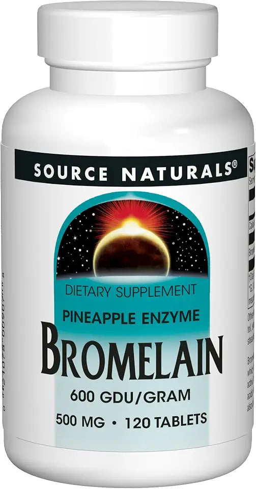 Bromelain 500mg Proteolytic Enzyme Supplement 120 Tablets Pack of 2 B71516