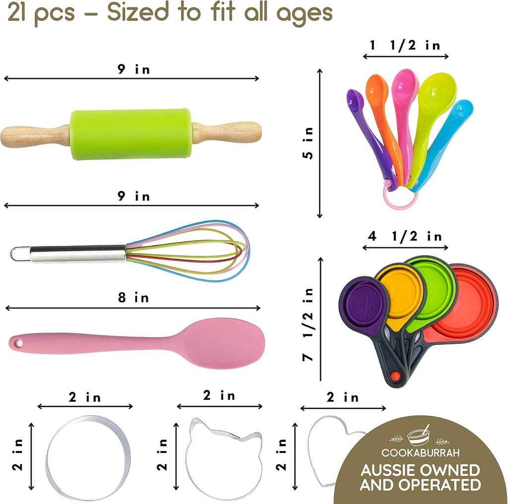 Kids 21 Piece Cookware Set with Storage Case O254421