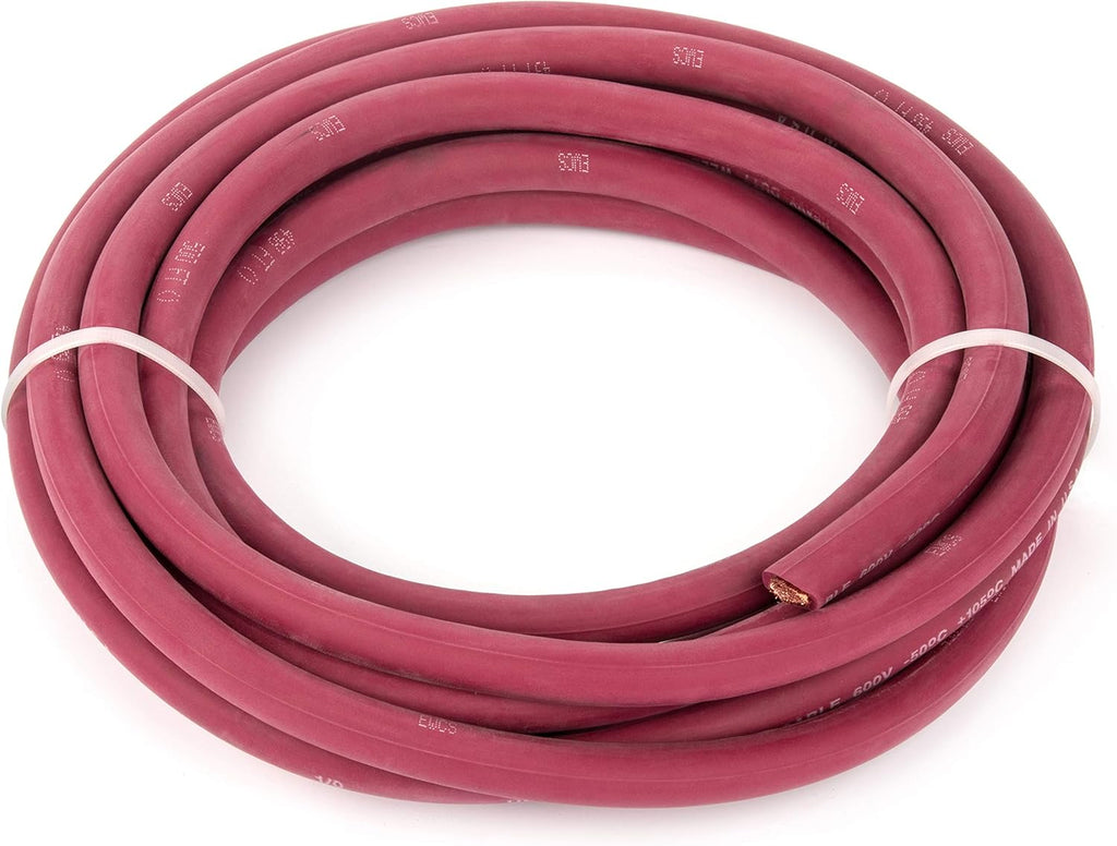25 Feet Red 100% Copper Welding Cable 600 Volt U8925