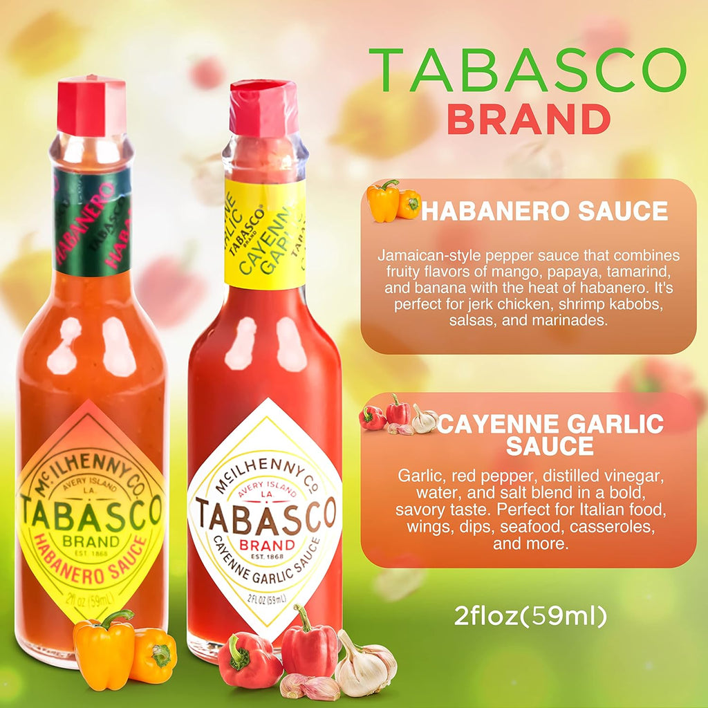 Tabasco Hot Sauce Scorpion Variety Pack 2 oz Bottles B363