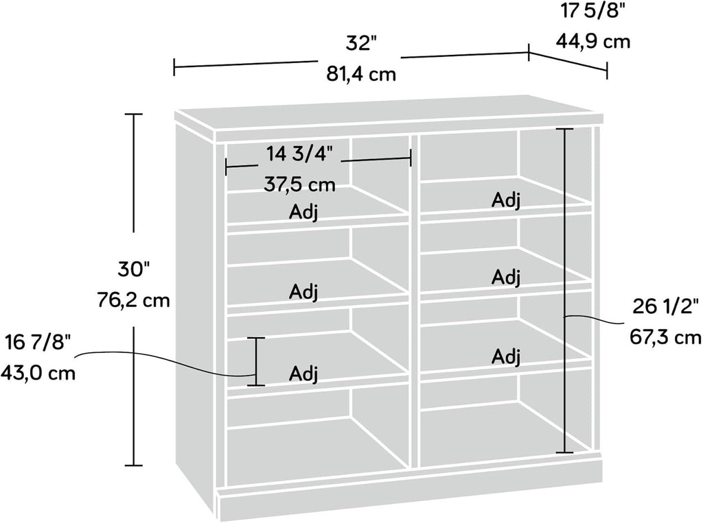 White Open Storage Cabinet V964754