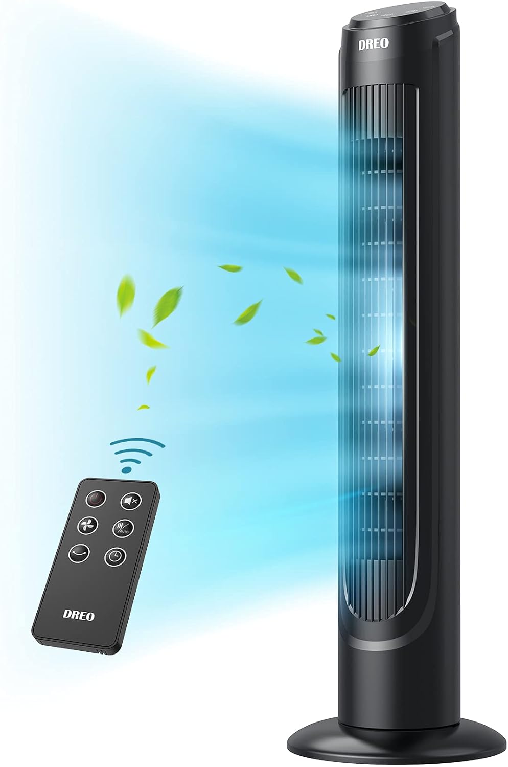 40" Oscillating Tower Fan with Remote, 12 Modes, 12H Timer, LED Display, Pack of 2 V1762