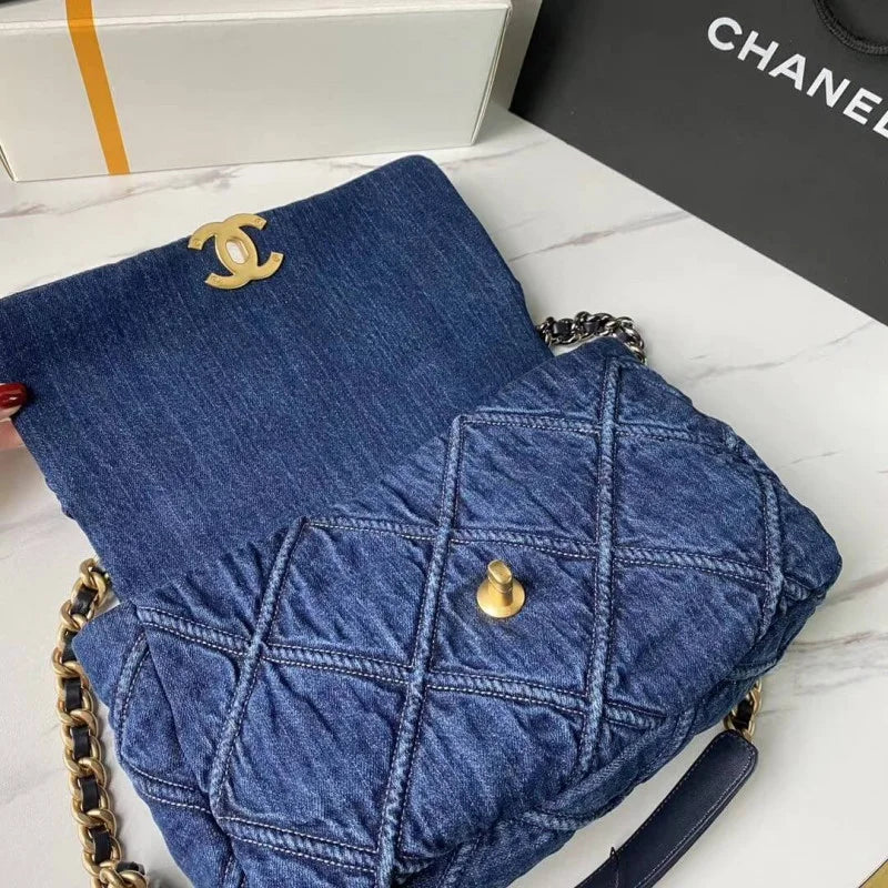Denim Flap Bag M428