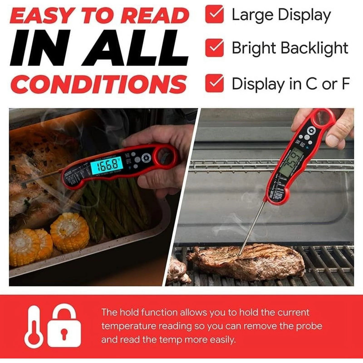 Instant Read Meat Thermometer Y838907