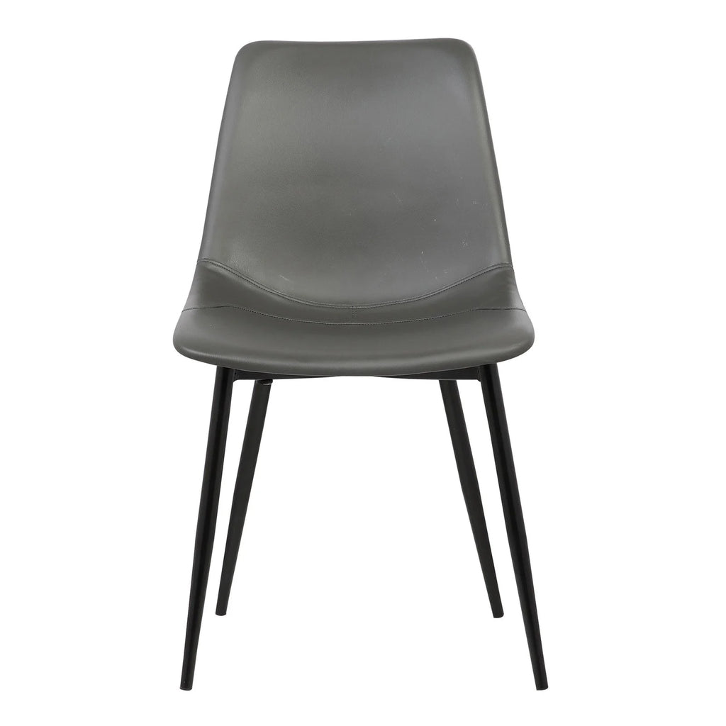 Black Faux Leather Dining Side Chair E8679