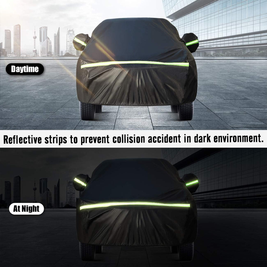 SUV Car Cover 5 Layer Waterproof Windproof Scratch Resistant Pack of 2 I71480