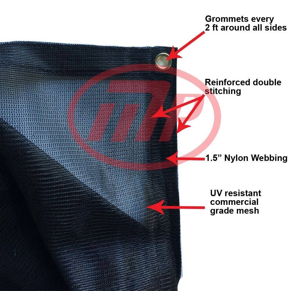 Black Tennis Court Wind Screen 16 x 20 D501309