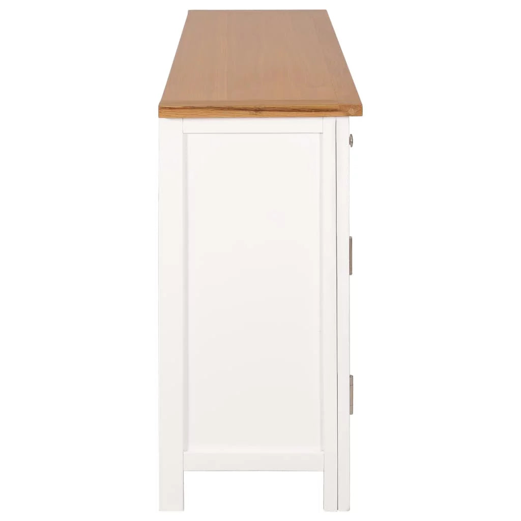 Wooden Sideboard Storage Cabinet with 3 Drawers and 2 Cabinets U968425