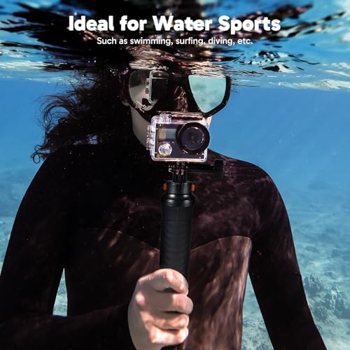 4K30 20MP Ultra HD EIS 131ft Underwater Action Camera with Selfie Stick Tripod and Carrying Case P161653