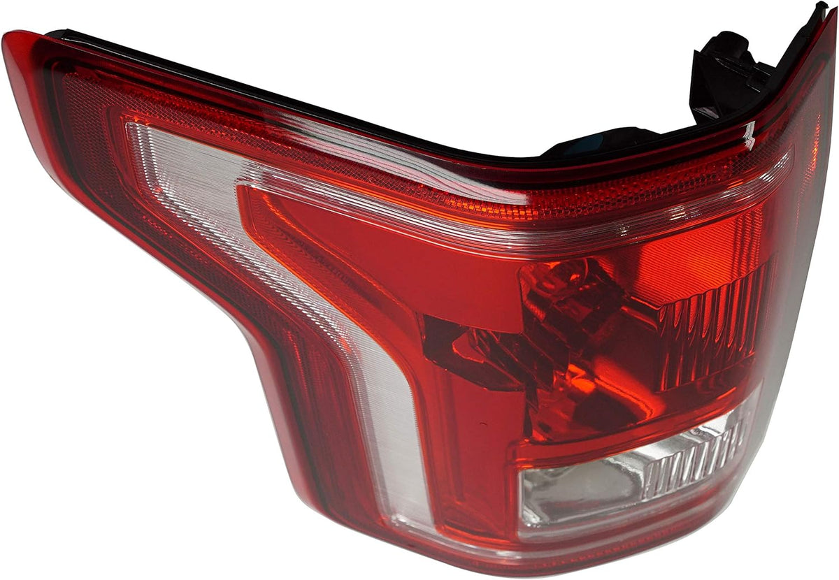 Tail Light Assembly Clear Red Lens Driver Side U9636