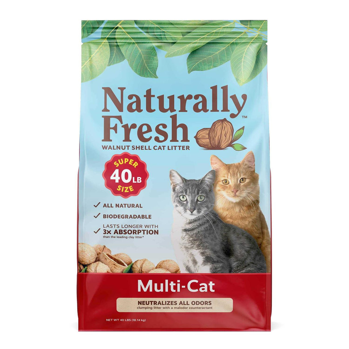 Naturally Fresh Cat Litter Made from Walnut Shells Q45621