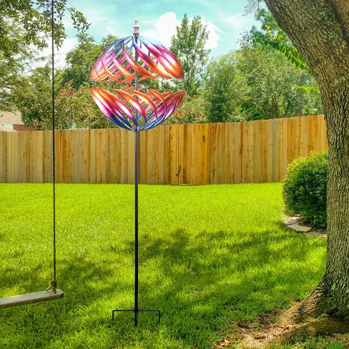 6.5FT Metal Kinetic Wind Spinner I8931