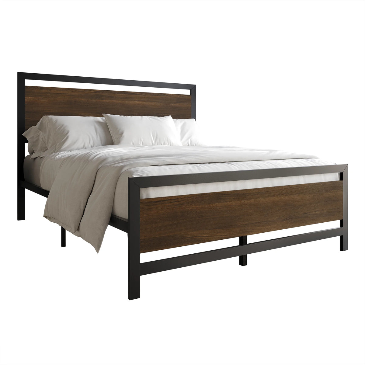 Twin Metal Platform Bed Light Grey G99561
