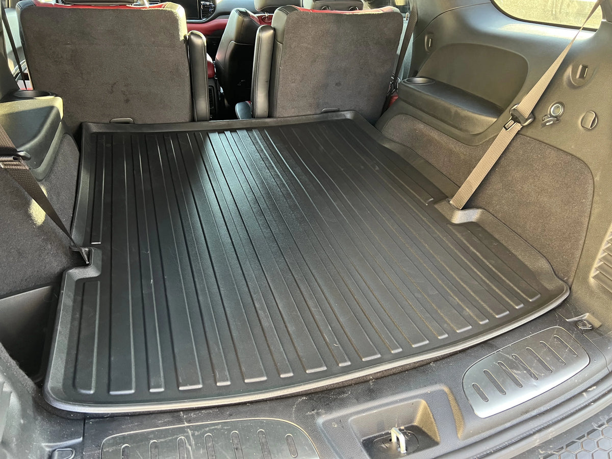 Black 3D Shaped Custom Fit Cargo Mat for Dodge Durango A348195