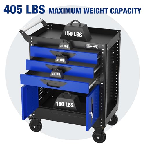 27.5 Inch 3-Drawer Rolling Steel Tool Chest with Wheels W77574