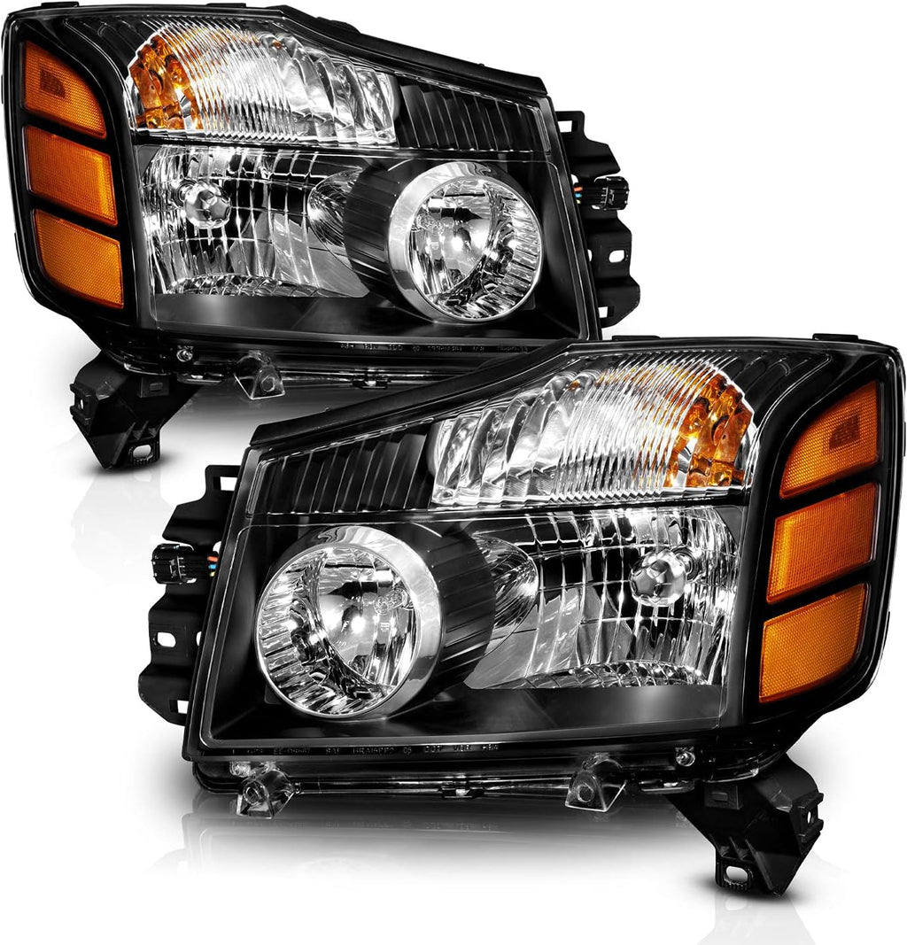 Black Replacement Headlights Amber Reflector Z63661