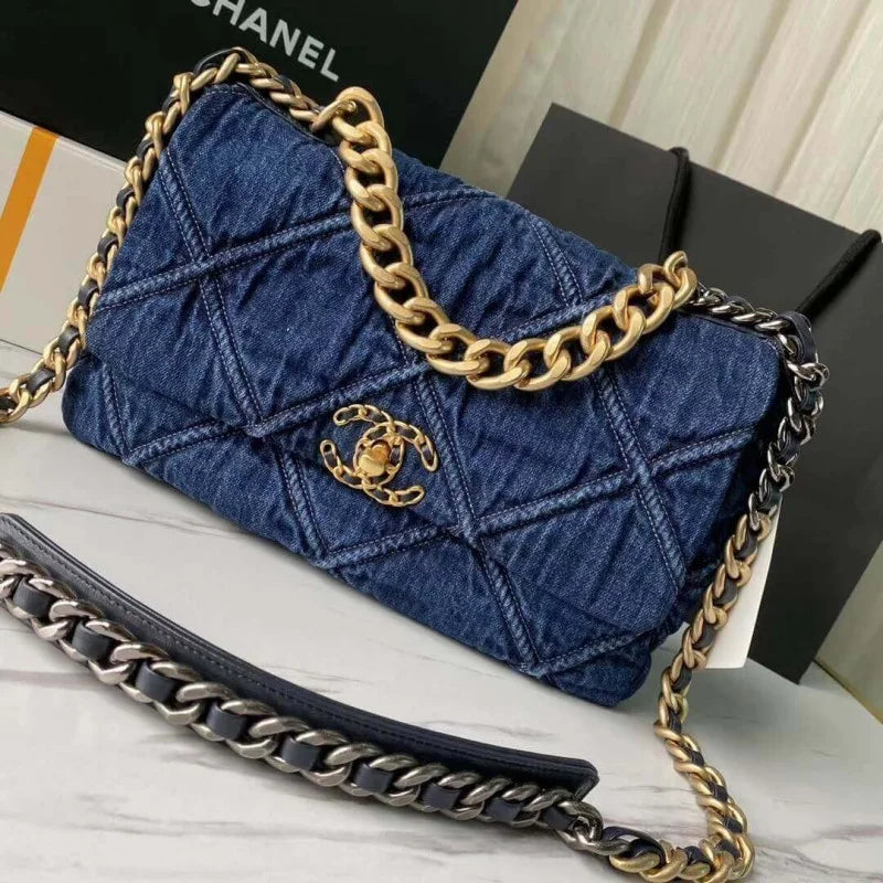 Denim Flap Bag M428