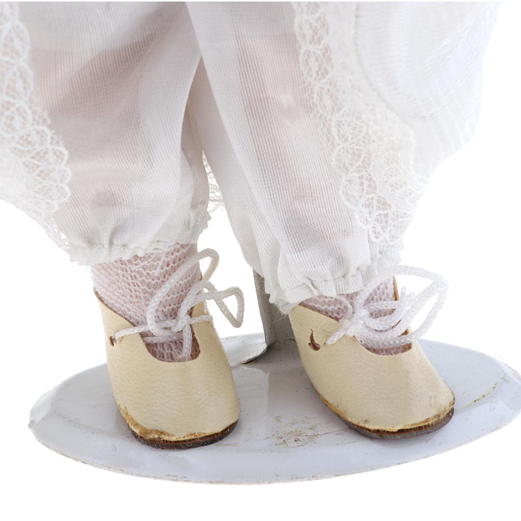 12inch Porcelain Doll with Lace Dress & Stand N306