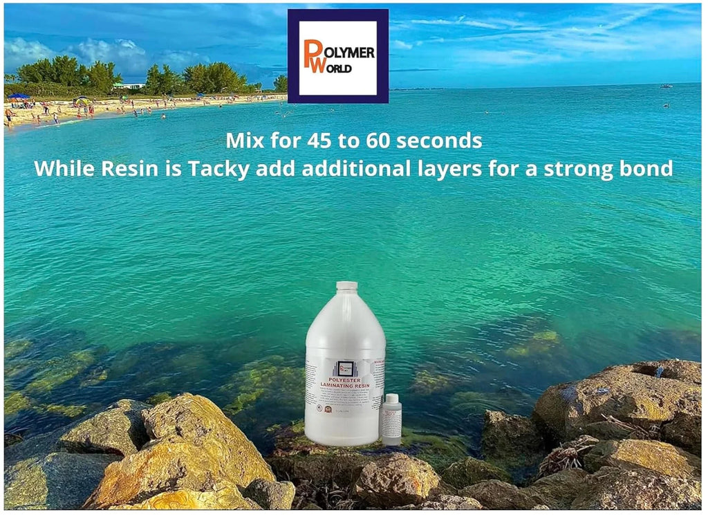 Polyester Laminating Resin 2 Gallon Kit with MEKP Y572179