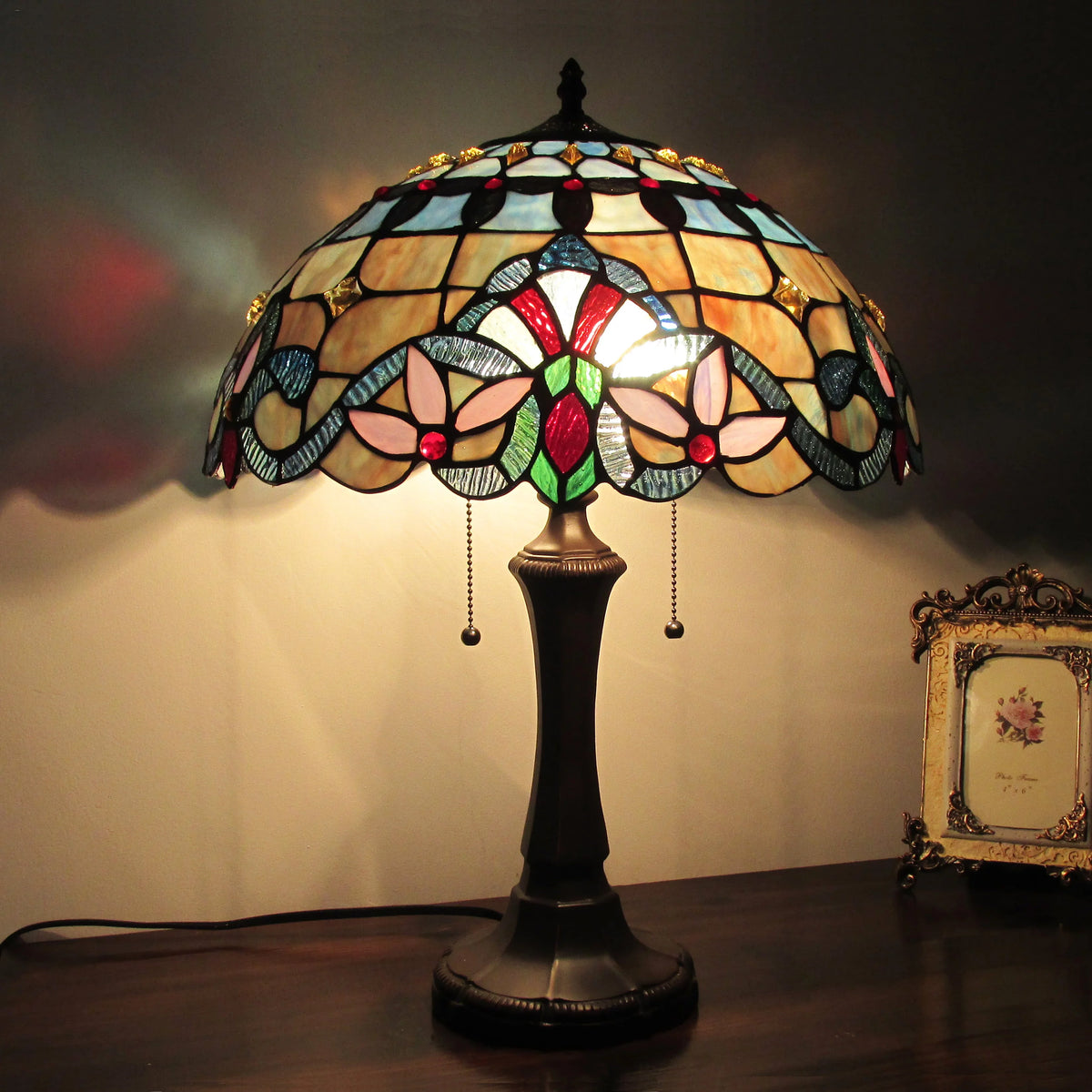 Victorian Table Lamp 16" Shade W89620