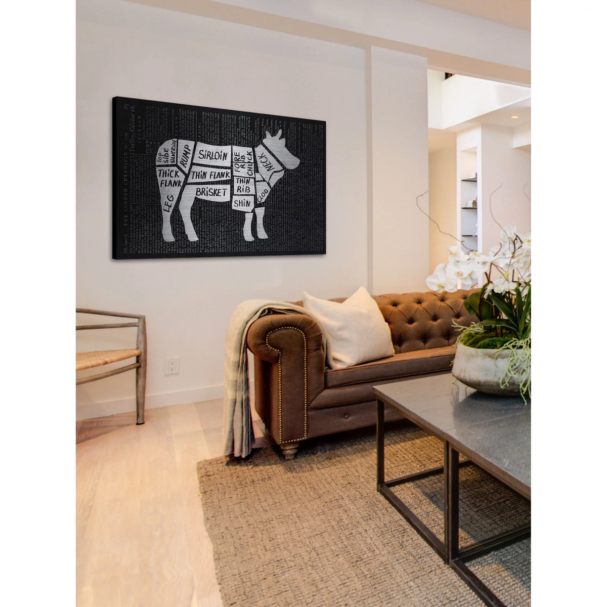 Painting Print on Brushed Aluminum J7130