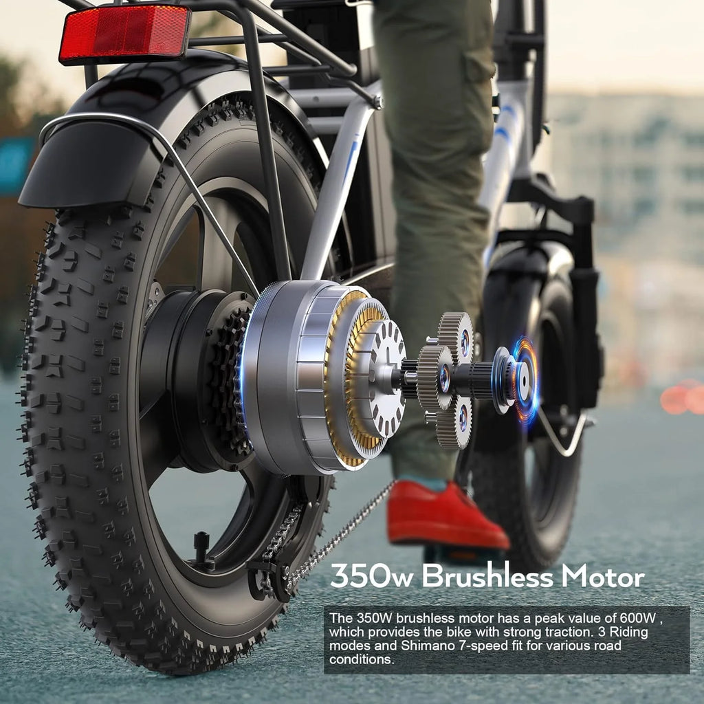 350W Fat Tire Folding Electric Bike V82590