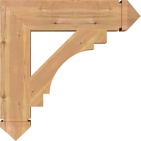 5 1/2x22W x 26x22D x 26x22H Western Red Cedar Bracket C4059