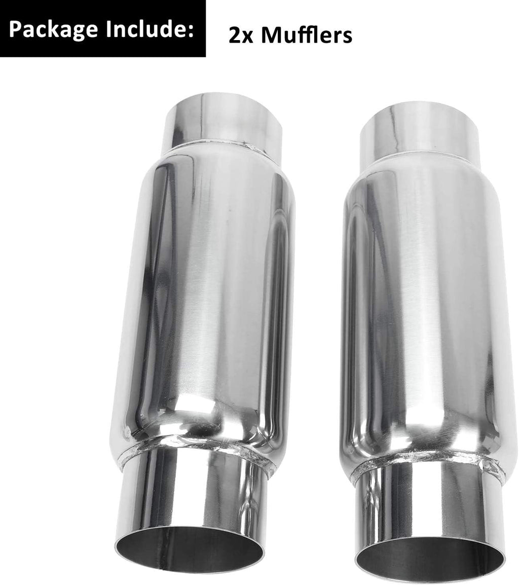 3 Inlet 3 Outlet Stainless Steel Exhaust Muffler Resonator Q8898