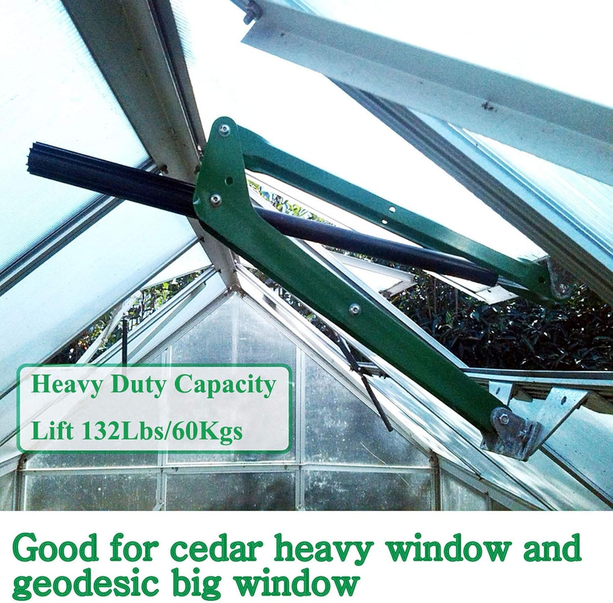 132 Lbs Capacity Automatic Solar Greenhouse Window Opener D456523