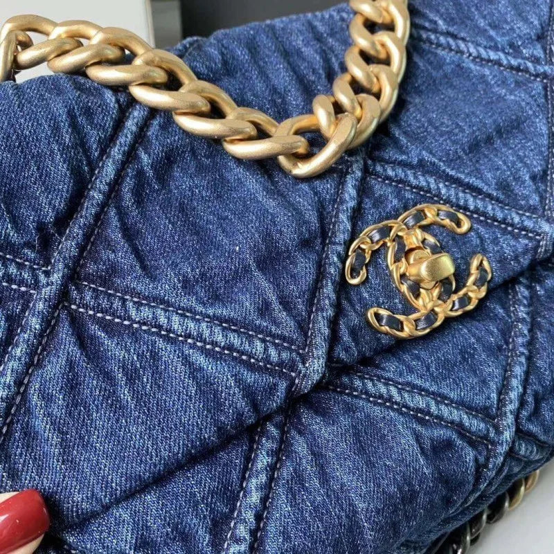 Denim Flap Bag M428