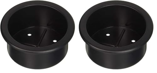 Black 2 Pack Recessed Drink Holder N8358