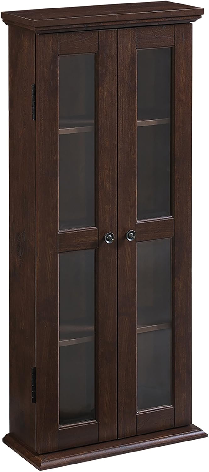 Grey 4 Tier Tall Bookshelf Cabinet Q1808