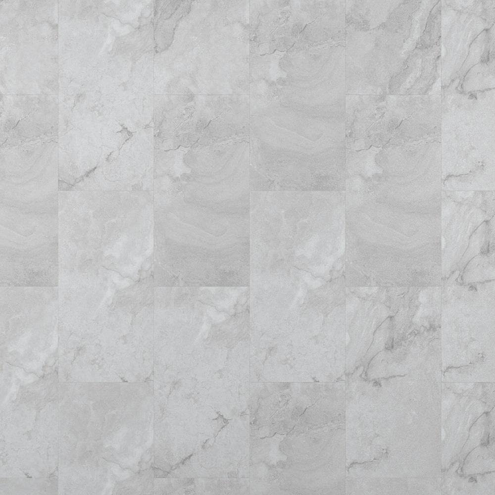 16-in x 32-in Waterproof Interlocking Luxury Vinyl Tile in Gray F450