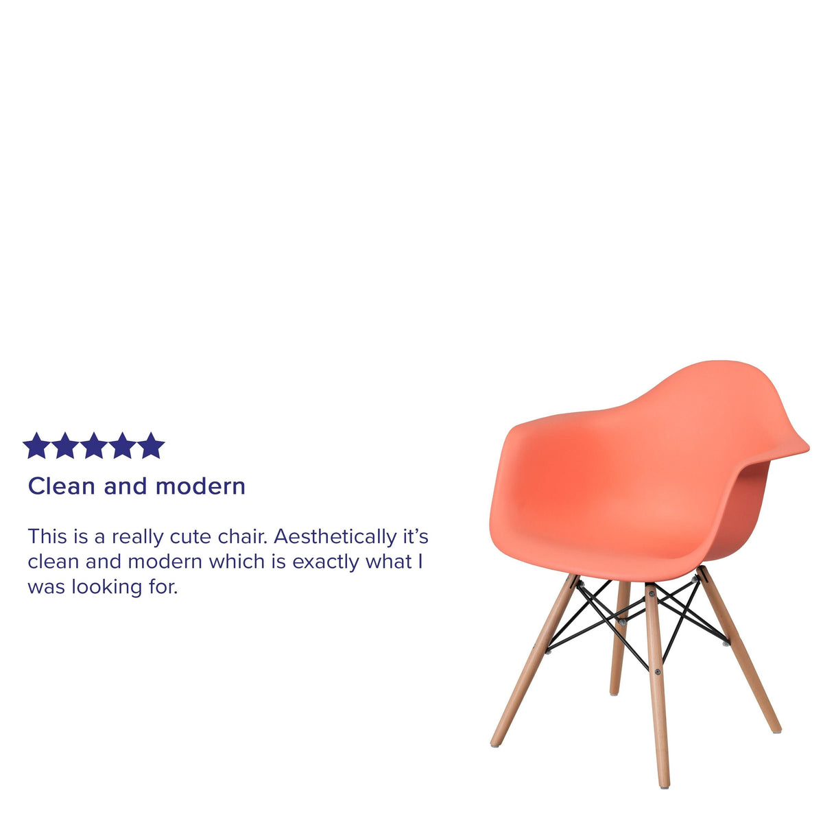 Navy Plastic Arm Chair Z49110