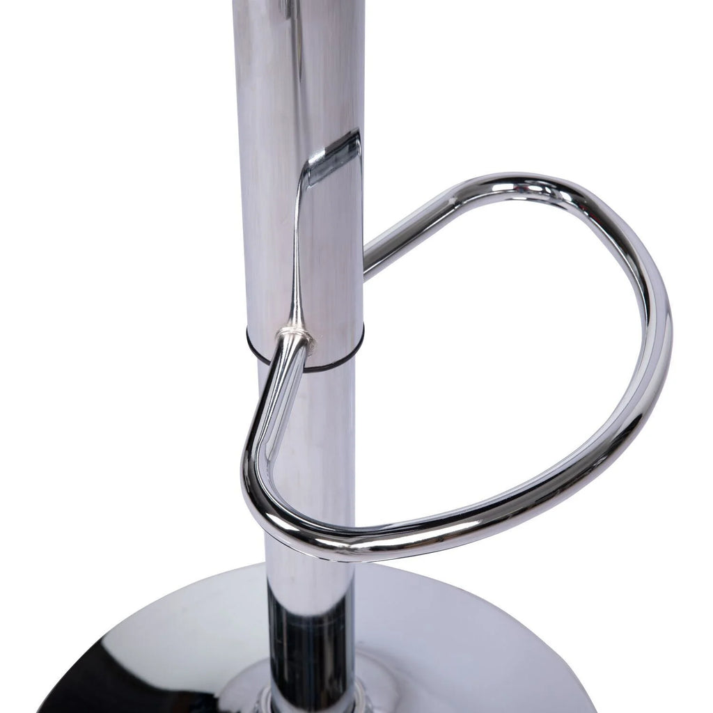 Espresso Adjustable Swivel Leather Barstool Set of 2 J1259